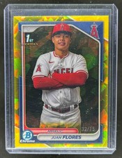 2024 Bowman Chrome Sapphire Juan Flores Prospects Yellow /75