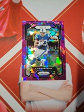 2023 Panini Prizm Football Purple Ice Prizm Kylen Granson /225