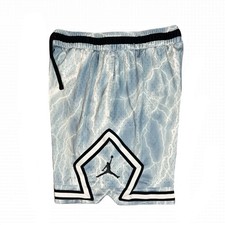 Jordan Air Youth Basketball Training Diamond Lightning Shorts Blue Rare Large