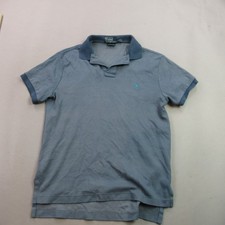 Polo Ralph Lauren Shirt Mens Small Short Sleeve Lightweight Blue Custom Fit