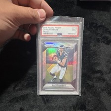 2016 Panini Prizm Carson Wentz Rookie #218 PSA 9 Silver Prizm Eagles NFL