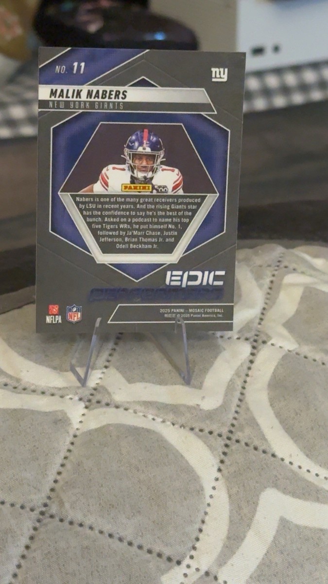 2025 Panini Mosaic Epic Performers Malik Nabers #11 | eBay
