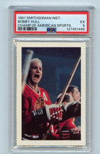 1981 Smithsonian Institute Champions of American Sports Bobby Hull PSA  5