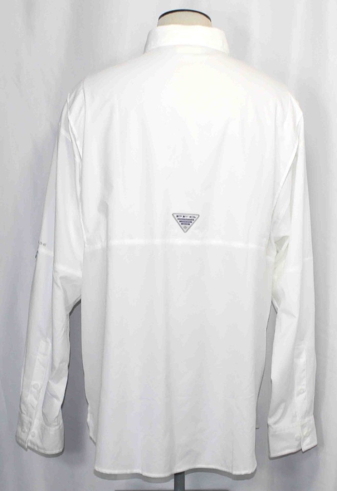 Chemise Columbia PFG Tamiami II - Homme - Bleue, Manches Longues, UPF 40 - Taille XL - Neuve