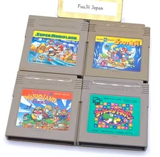 Super Mario Land 1 2 3 Wario Land Yoshi set Game Boy GB Japanese Cleaned Lot 4