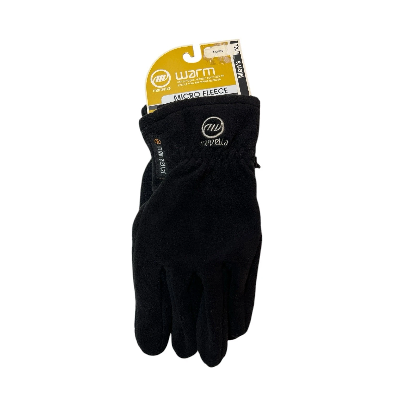 Manzella Tahoe Micro Fleece Mens Gloves Size L/XL Black