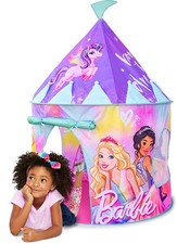 Barbie Dreamtopia Pop-Up Castle Tente Enfants Rose Princesse Tente de Jeu avec Étui de Transport