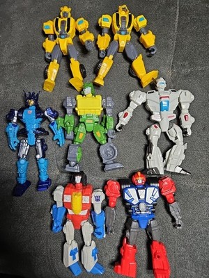 Lot Of 7 Transformers Mashers Bumblebee Optimus Prime Figures Hasbro 2014