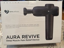 Aura Revive Heated Deep Tissue Massage/ Muscle Pain Relief Device NEW Sealed