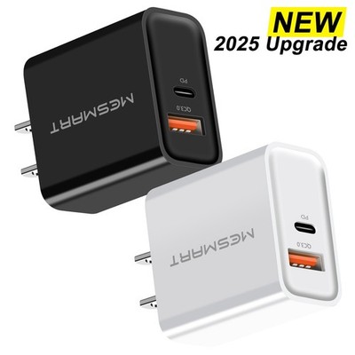 20W Fast Charger Block USB+Type C Wall Power Adapter Lot For iPhone 16e 15 14 13