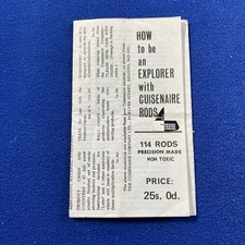 Vintage Cuisenaire Rods Foldout Booklet ‘How to be an EXPLORER’