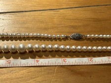 vintage Nice, Graduated, Cultured, Pearl Necklace, Genuine, Pearls Japanese
