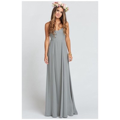 charcoal colored bridesmaid dresses Convertible Dark Grey Chiffon Bridesmaid Dress Sweetheart  dressblee