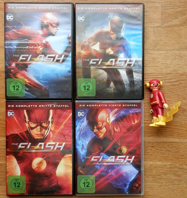The FLASH ''Staffel 1, 2, 3, 4'', DVD + Playmobil Figur!