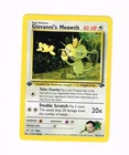 Pokemon GIOVANNI'S MEOWTH 43/132 - 1st Edition Gym Challenge LP