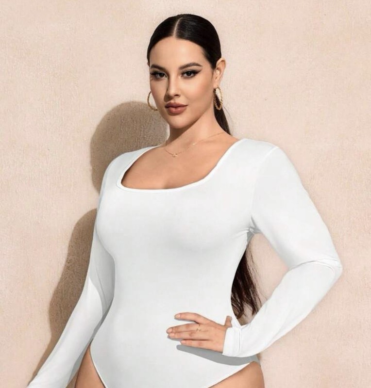 White Bodysuit Long Sleeve