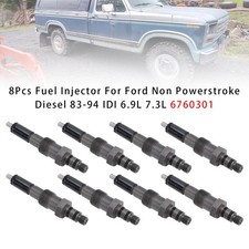 8pcs Fuel Injector For Ford Non Powerstroke Diesel 83-94 Idi 6.9l 7.3l 6760301 8pcs Fuel Injector For Ford Non Powerstroke Diesel 83-94 Idi 6.9l 7.3l 6760301