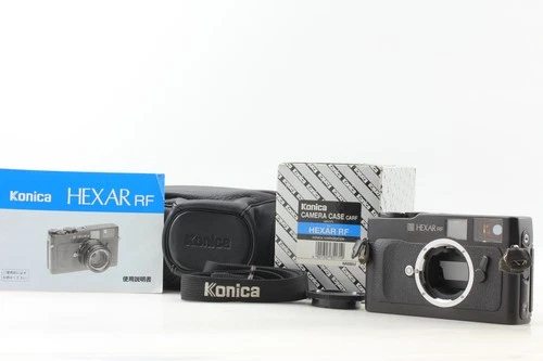 [Top MINT w/ Case, Strap] Konica Hexar RF Black Rangefinder Body From JAPAN