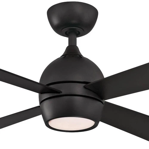 44" Fanimation Kwad Black Finish Modern LED Ceiling Fan with Remote - Picture 3 of 3