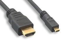 HDMI MICRO Type-D Male to HDMI Type-A Male Cable 6FT
