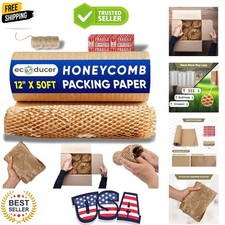Honeycomb Packing Paper 12 x50 Moving Supplies. Eco Friendly Bubble Paper Wr...