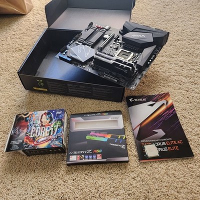 ZA490 Elite AC Gaming Motherboard. 10700k i7 processor, and 2 Trident RGB DDR4