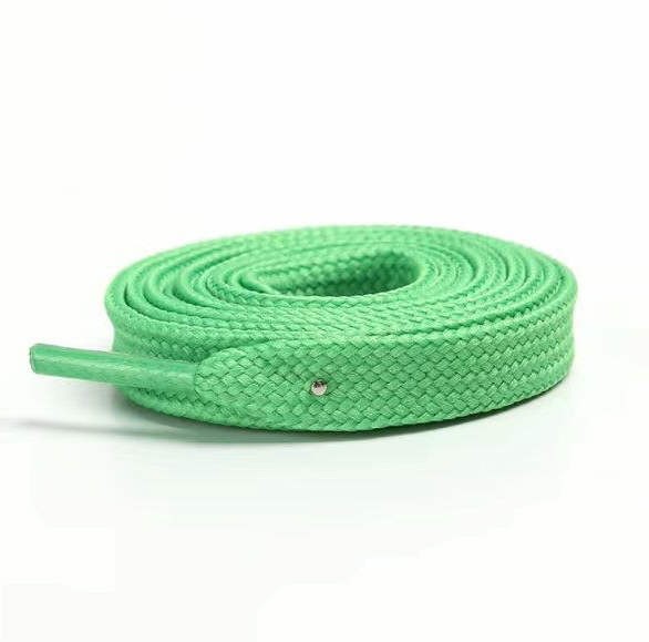 SAINT LAURENT Lacci scarpe di ricambio piatti verde brillante corde lavoro casual stivali sneakers #5001