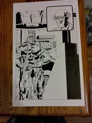 Original Artwork Compu-M.E.C.H. Page #32 Issue #28 By Theodore Riddle 