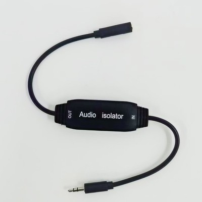 Ground Loop Noise Isolator 3,5 mm für Auto Audio und Home Stereo Signal Stabili