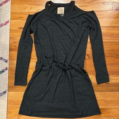 Chaser Charcoal Dress Women's Drawstring Pockets Medium