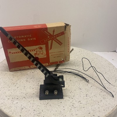 Vintage Marx O Guage Train Automatic Rail Road Crossing Gate w/Box No.428 Tested