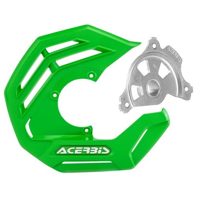 Acerbis X-Future Front Disc Cover with Mounting Kit Green For Husaberg TE 125