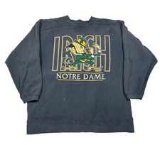 Vintage 90s Notre Dame Fighting Irish Galt Sand Sweatshirt XL Double Sided