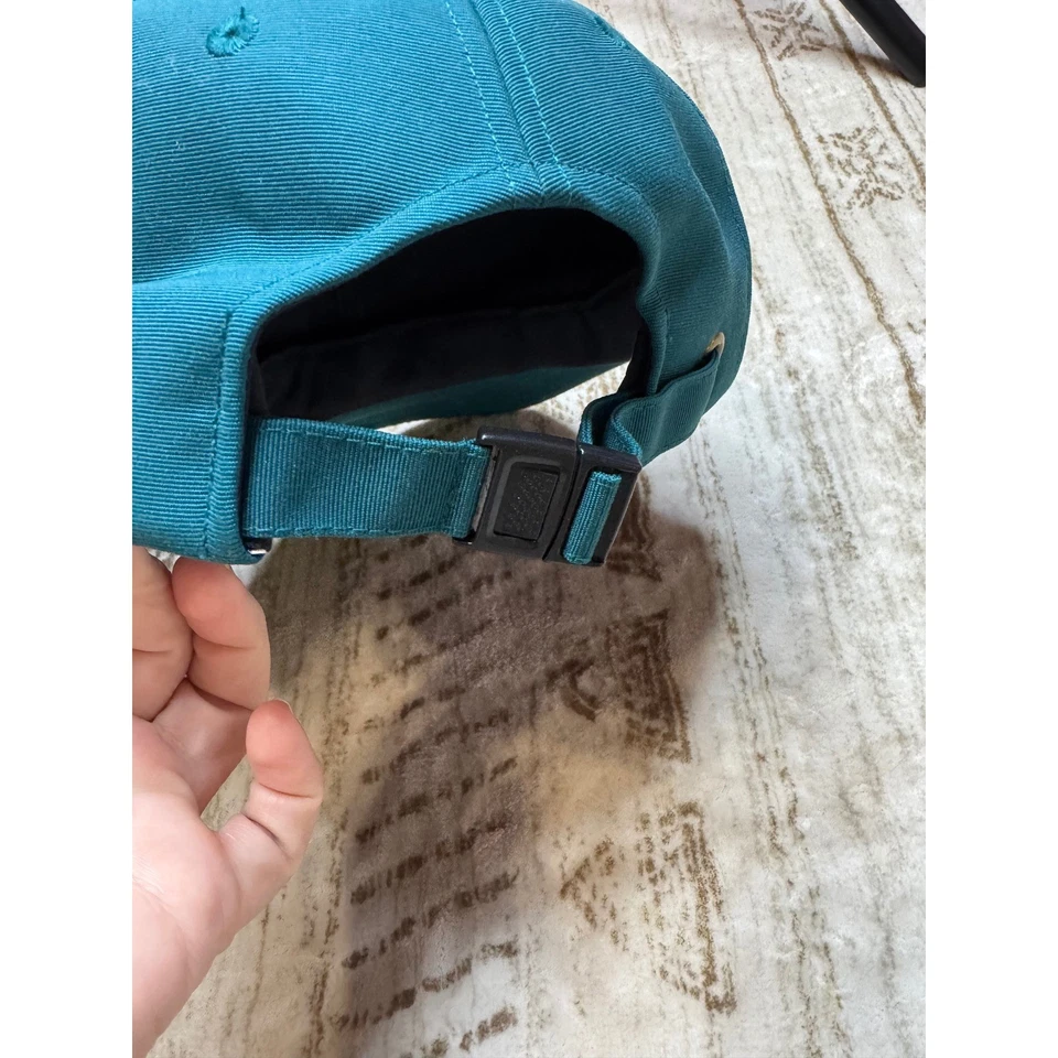 Gorra de béisbol vintage de nailon Carhartt verde azulado nueva con etiquetas ajustable talla única Foto 3 de 4