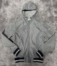 Woolrich Penn-Rich Giacca con Cappuccio Uomo Small Grigio Giacca a Vento Leggera Italia