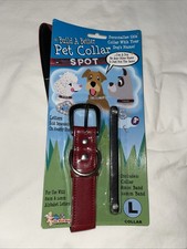 Custom Dog Tag Pet Personalized Name Tag Slide On ID Tags Collar Tags Large Red