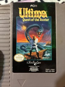 Ultima Quest of the Avatar & Ultima Exodus Nintendo NES-cartridges Tested Works