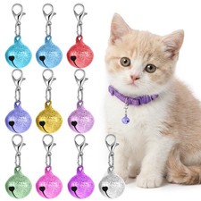 10 Pack Cat Collar Bell Pet Bells for Cat Dog Collar, Charms Colourful Pet Sm...
