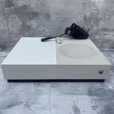 Microsoft Xbox One S All Digital Edition 1TB White Console Tested Working Cable