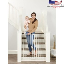 Extra Tall Baby Gate Walk Through Steel Safety Gate Stairways  Hallways New