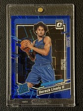 2023-24 Donruss Optic #245 Dereck Lively II Blue Velocity RC Dallas Mavericks