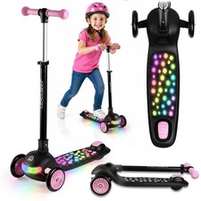 5903890632809 Ricokids Glowi LED-Laufrad f&uuml;r Kinder &ndash; schwarz-rosa Ricokids