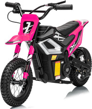 24V Kids Electric Dirt Bike, up to 14 Mph Electric Motorcycle Mini Bike, W/ 2.75