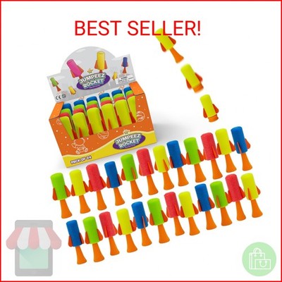 IPIDIPI TOYS Jumpeez Jumping Rocket Poppers   24-Pack Spring Launcher Toys for K