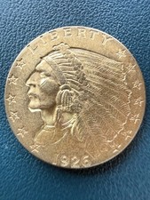 1926 Gold $2.50 Indian Head Gold Quarter Eagle - Authentic US Coin UNC