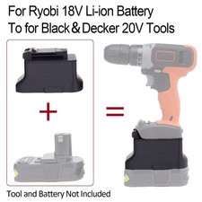 Adapter For Ryobi 18V Battery Converter to for Black Decker 20V Cordless Tools