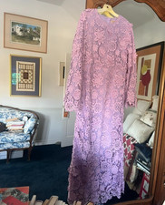 Formal Lace Lavender Mother of the Bride/Groom Evening Dress Size 10