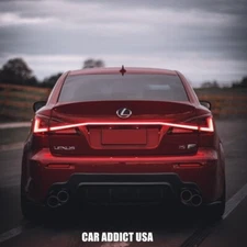 Red LED Tail lights for Lexus IS250 IS350 ISF 2006-2012 Sedan w/ Trunk Bar Light