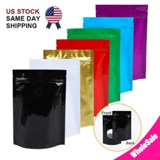 4CustomPrint Foil Mylar Zip Seal Stand Up Pouches for Coffee Bean with Valve