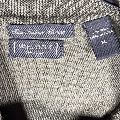 WH Belk Merinowolle Herren Mockneck Pullover extrafine Gr. XL leise Luxusmarke - Bild 2 von 6
